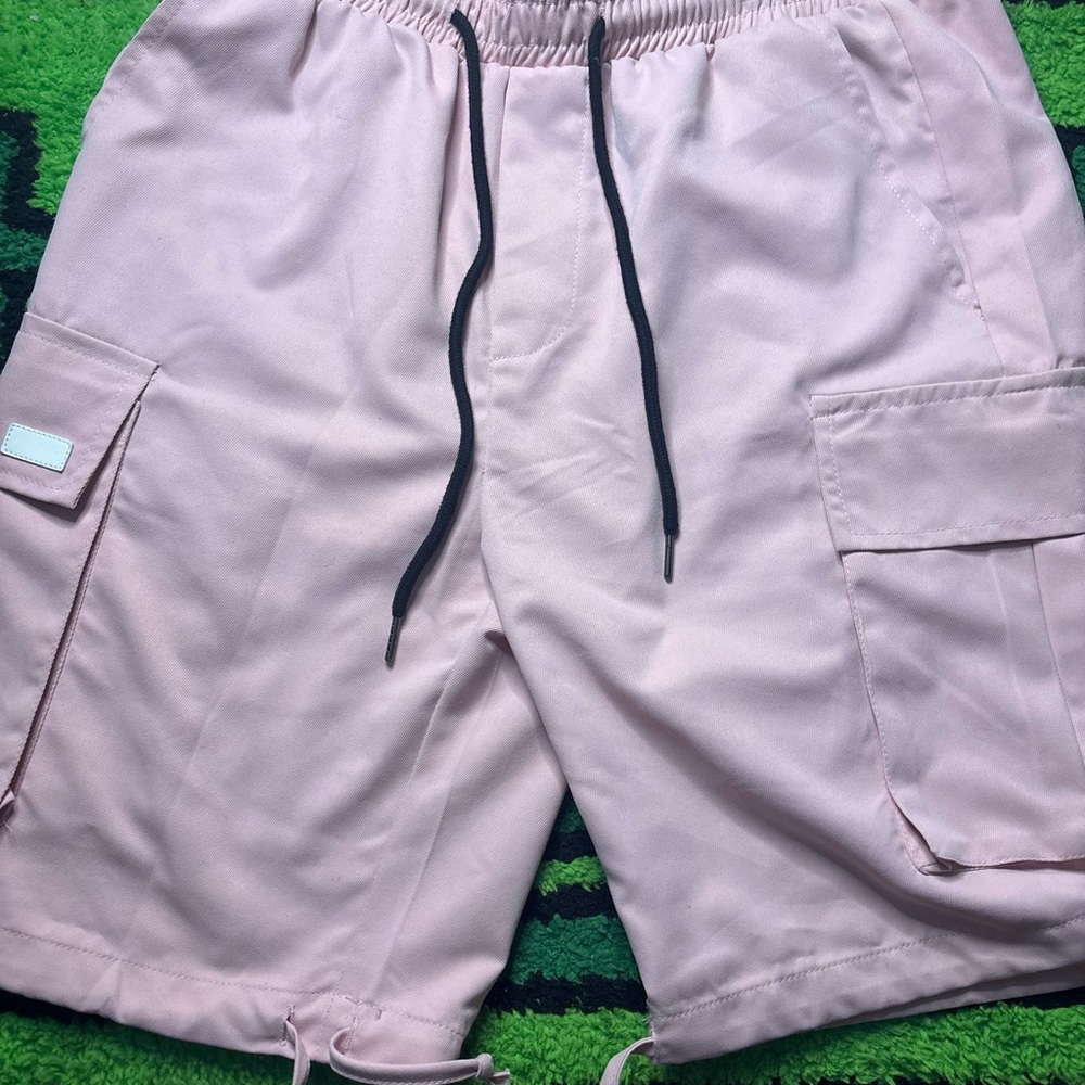 Men's Pink Cargo Shorts
